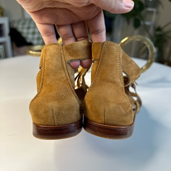 Vince Camuto VC Signature Tabor tan camel suede tassel gladiator sandal size 8 - Picture 2 of 8